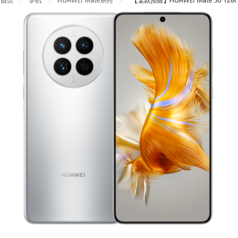 Huawei Mate 50 Dual Sim 8 GB + 512 GB Srebrny