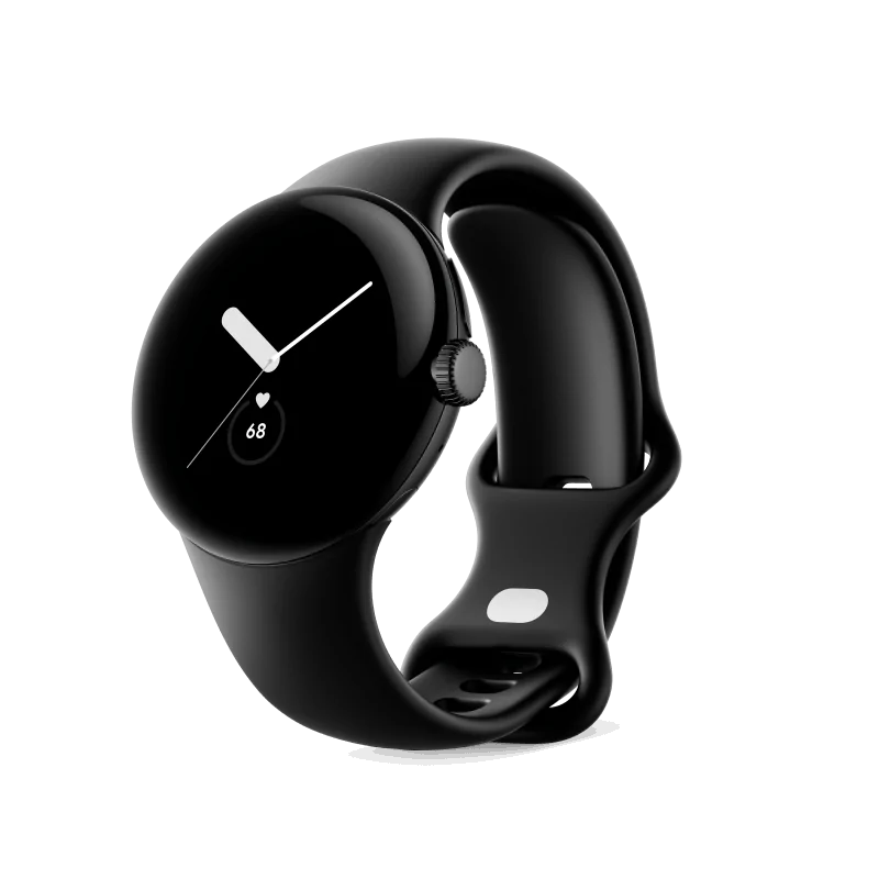 Google Pixel Watch Bluetooth/WiFi (boîtier noir mat avec bande
