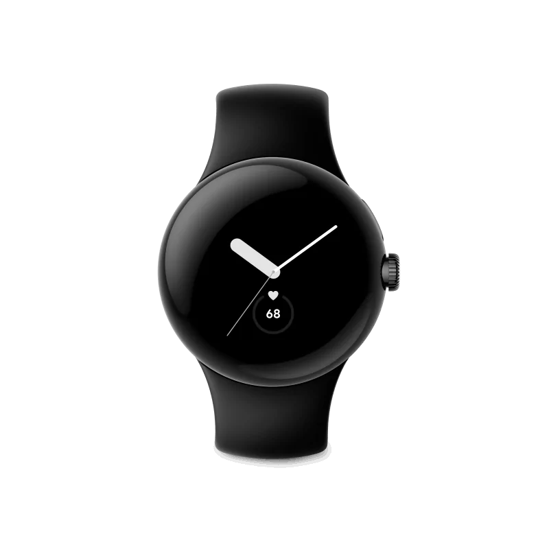 Google Pixel Watch Bluetooth/WiFi (boîtier noir mat avec bande