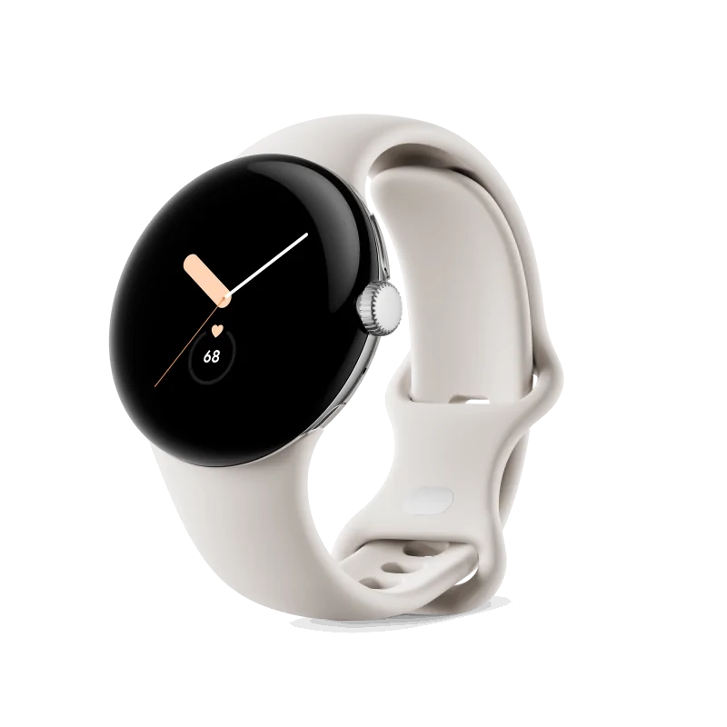 Google Pixel Watch Bluetooth/WiFi (boîtier en argent poli avec