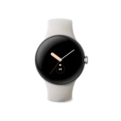 Google Pixel Watch Bluetooth/WiFi (boîtier en argent poli avec