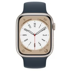 Apple Watch Series 8 GPS 45 mm Boîtier en aluminium Starlight