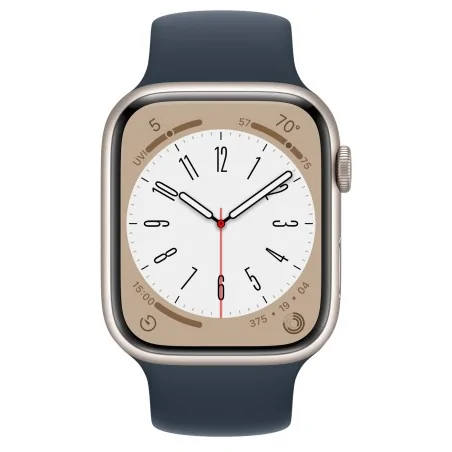 Apple Watch Series 8 GPS 45 mm Boîtier en aluminium Starlight