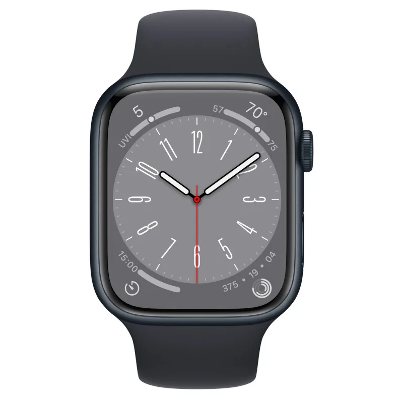 Apple Watch Series 8 GPS 45 mm Cassa in alluminio Midnight con
