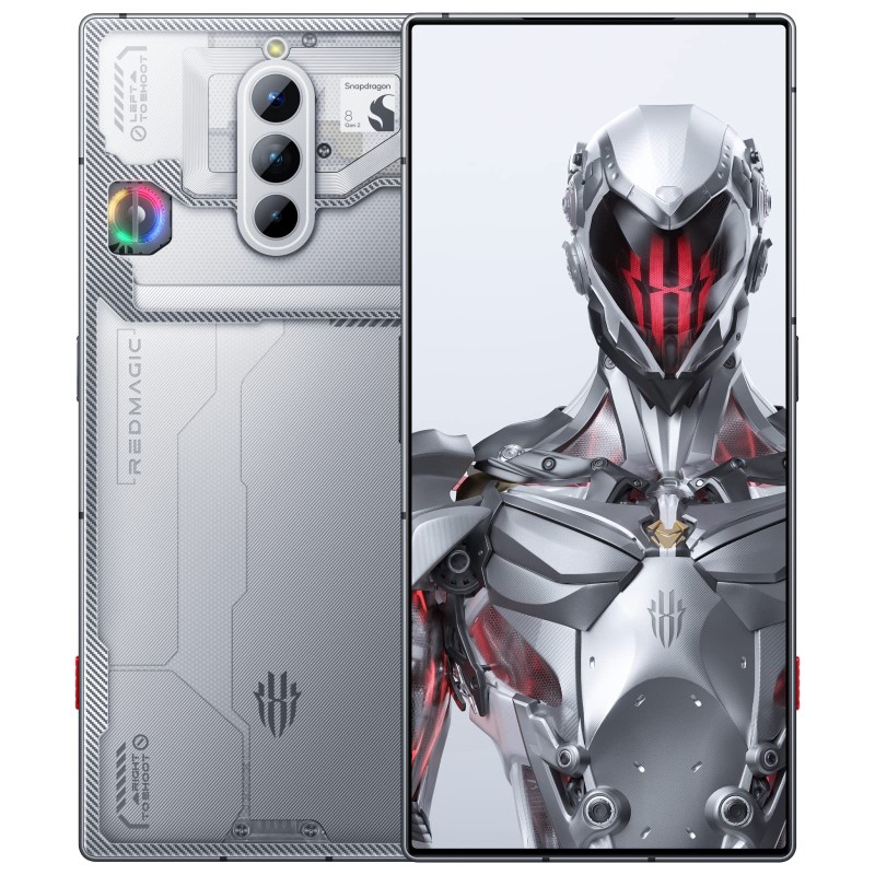 Nubia Red magic 8 Pro 12 GB + 256 GB Przezroczysty srebrny