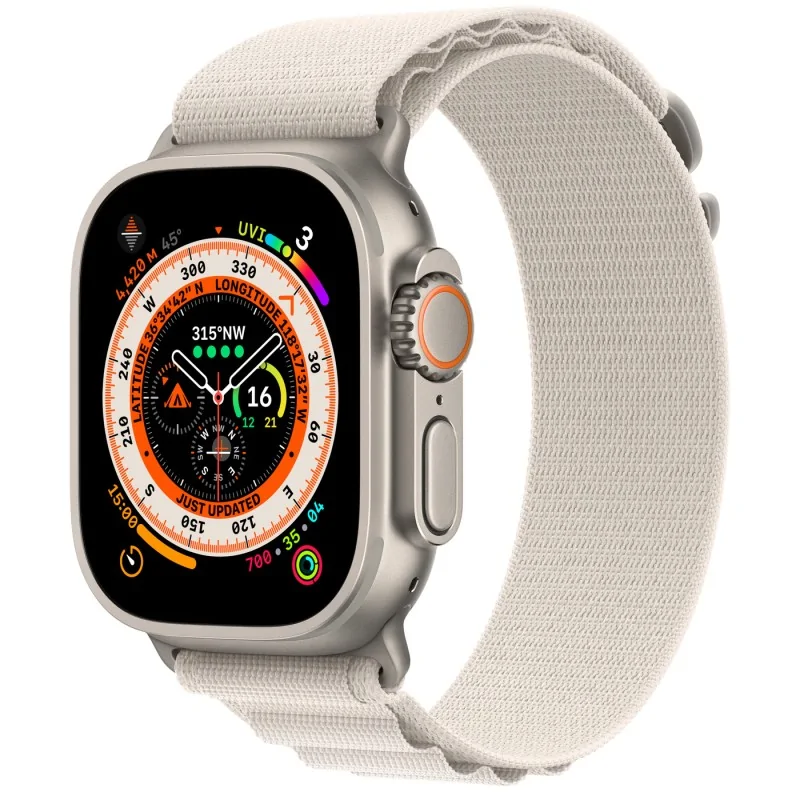 Apple Watch Ultra GPS+Cellular 49mm Titanium Case with