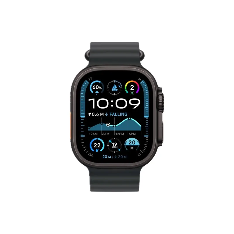Apple Watch Ultra 2 GPS + Cellulaire 49 mm Bracelet Noir Titane