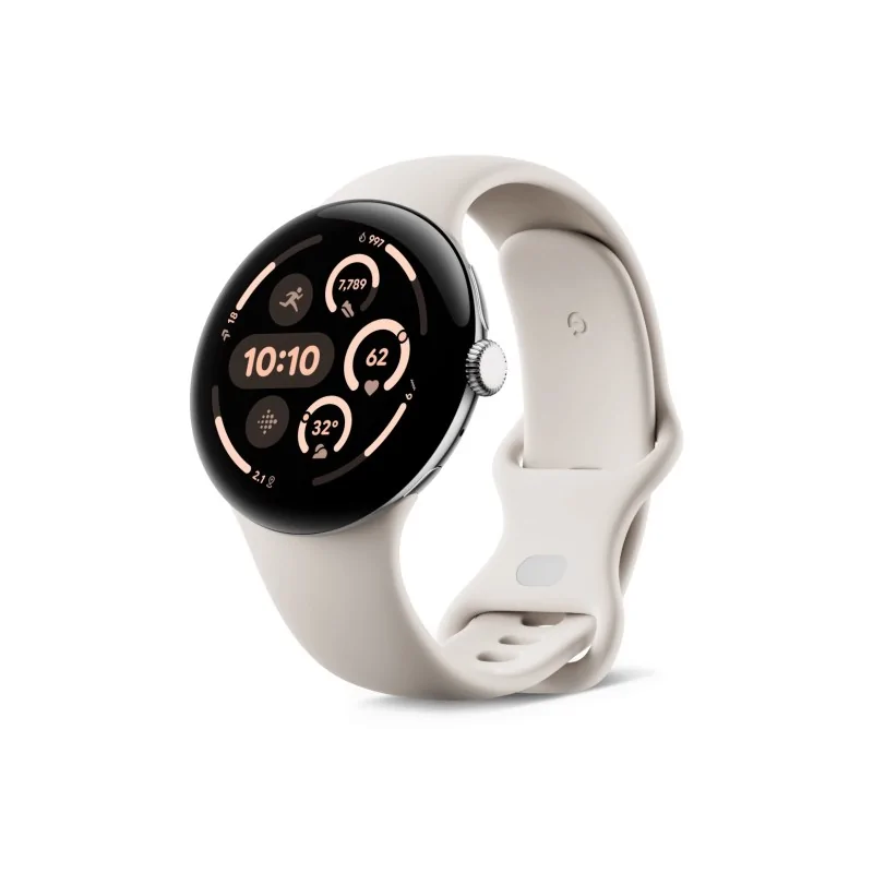 Google Pixel Watch 3, 45 mm, Bluetooth/WiFi (poliertes