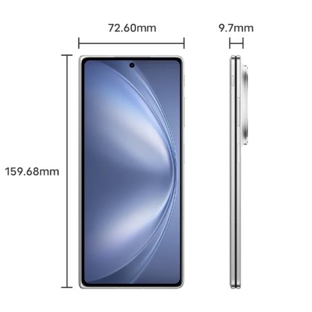 Vivo X Fold 5 in sleek white finish