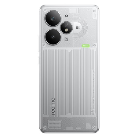 Realme Neo 7 Turbo Grey com design futurista
