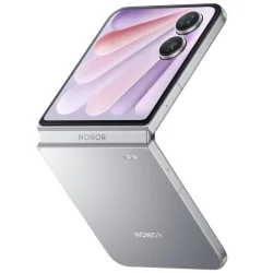 Honor Magic V Flip 2 em cinza titânio com design elegante