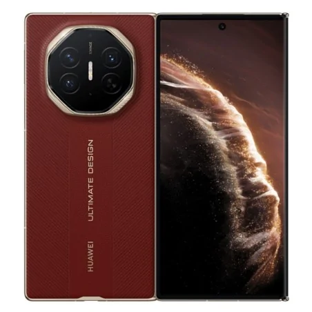 Huawei Mate XTs in Rot mit dreifach faltbarem Display