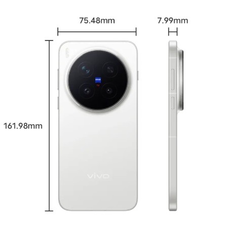 Vivo X300 Pro em Branco com câmera Zeiss